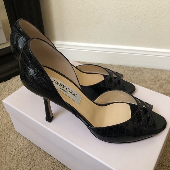 Jimmy Choo lizard patent leather heels - Picture 4 of 7